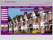 Tablet Screenshot of delamerelettings.co.uk